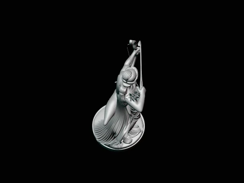 Artemis with Bow and Deer Statue Design 1 - 3D Print Model 3D Print Model