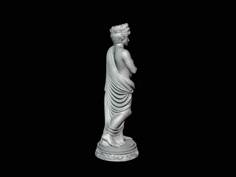 Apollo with Lyre Statue Design 1 - 3D Print Model 3D Print Model