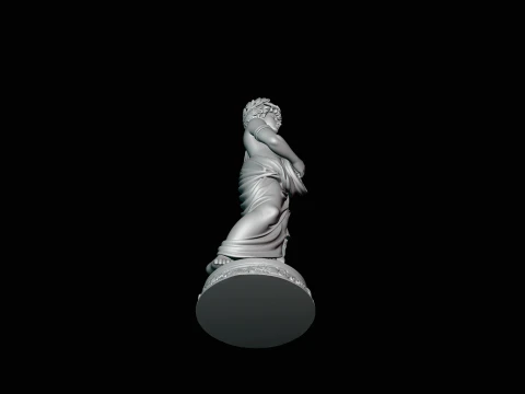 Apollo with Lyre Statue Design 1 - 3D Print Model 3D Print Model