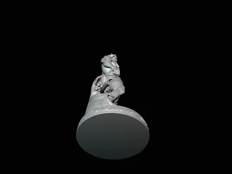 Poseidon with Trident Statue Design 9 - 3D Print Model 3D Print Model