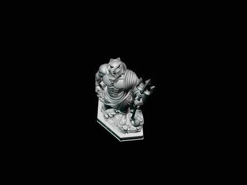 Poseidon with Trident Statue Design 11 - 3D Print Model 3D Print Model