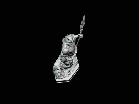 Poseidon with Trident Statue Design 11 - 3D Print Model 3D Print Model