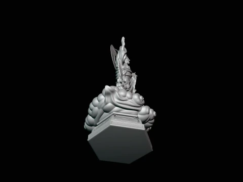 Risen Christ with Angels Statue Design 1 - 3D Print Model 3D Print Model