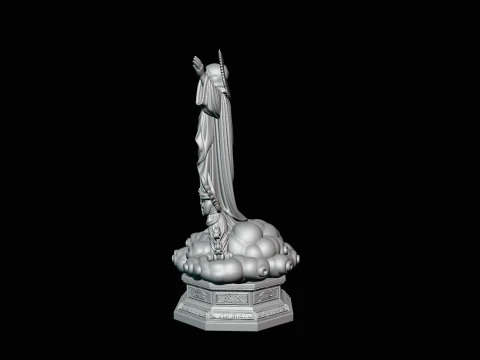 Risen Christ with Angels Statue Design 3 - 3D Print Model 3D Print Model