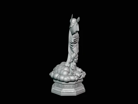 Risen Christ with Angels Statue Design 3 - 3D Print Model 3D Print Model