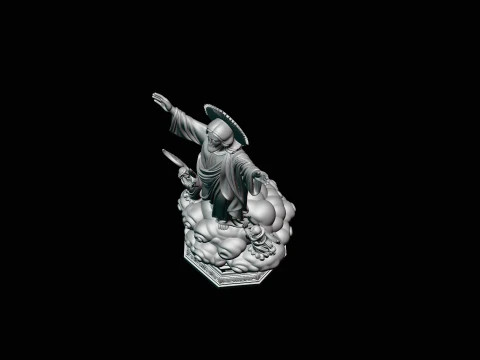 Risen Christ with Angels Statue Design 3 - 3D Print Model 3D Print Model