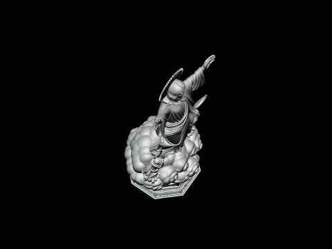 Risen Christ with Angels Statue Design 3 - 3D Print Model 3D Print Model