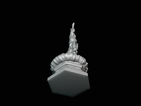 Risen Christ with Angels Statue Design 4 - 3D Print Model 3D Print Model