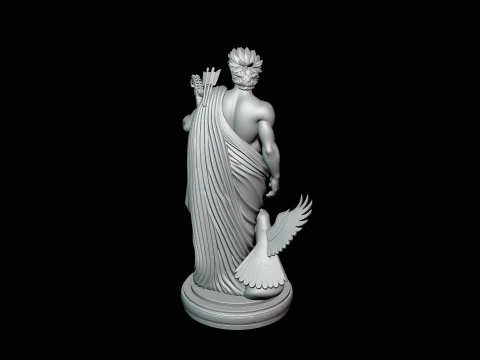 Apollo and the Eagle Statue Design 2 - 3D Print Model 3D Print Model