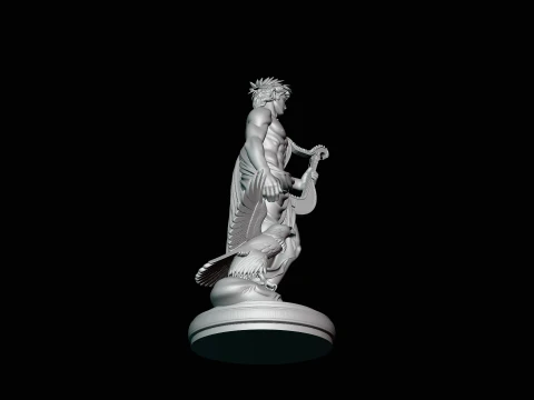 Apollo and the Eagle Statue Design 2 - 3D Print Model 3D Print Model