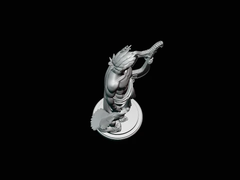 Apollo and the Eagle Statue Design 2 - 3D Print Model 3D Print Model