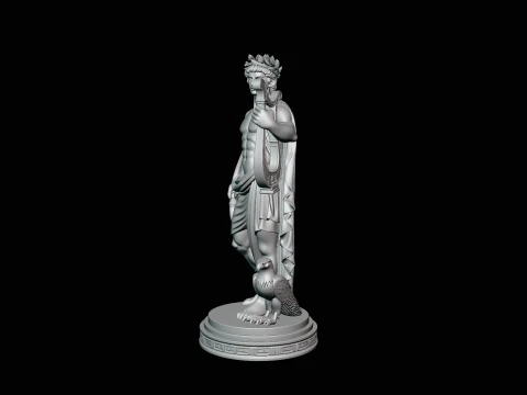 Apollo and the Eagle Statue Design 4 - 3D Print Model 3D Print Model