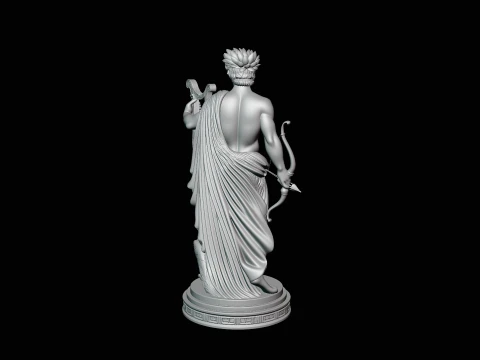 Apollo and the Eagle Statue Design 4 - 3D Print Model 3D Print Model