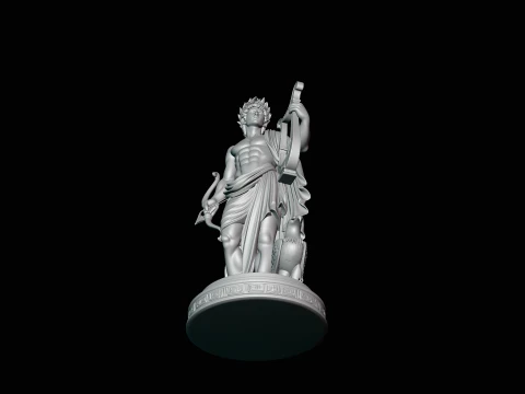 Apollo and the Eagle Statue Design 4 - 3D Print Model 3D Print Model