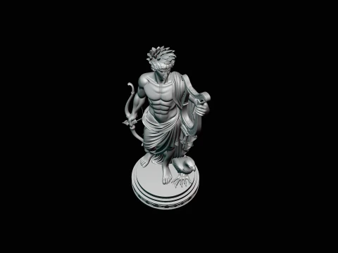 Apollo and the Eagle Statue Design 4 - 3D Print Model 3D Print Model