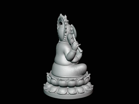 Ganesha Statue Design 6 - 3D Print Model 3D Print Model