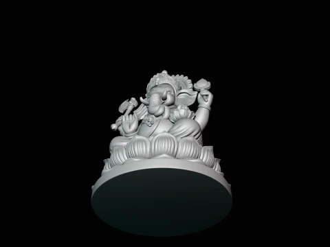 Ganesha Statue Design 6 - 3D Print Model 3D Print Model