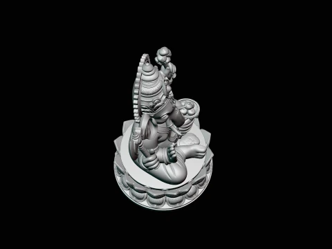 Ganesha Statue Design 9 - 3D Print Model 3D Print Model