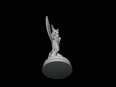 Isis Winged Goddess Statue Design 1 - 3D Print Model 3D Print Model