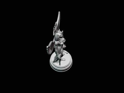 Isis Winged Goddess Statue Design 1 - 3D Print Model 3D Print Model