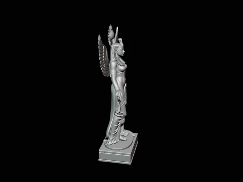 Isis Winged Goddess Statue Design 2 - 3D Print Model 3D Print Model