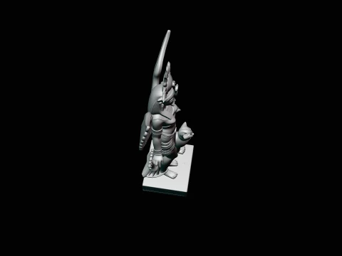 Isis Winged Goddess Statue Design 4 - 3D Print Model 3D Print Model