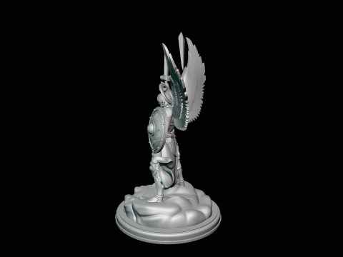 Archangel Michael Warrior Statue Design 10 - 3D Print Model 3D Print Model