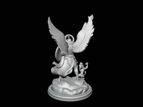 Archangel Michael Warrior Statue Design 10 - 3D Print Model 3D Print Model