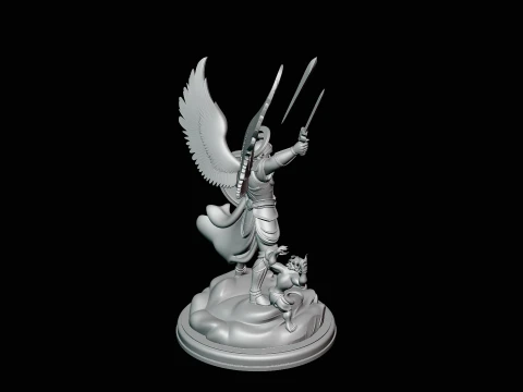 Archangel Michael Warrior Statue Design 10 - 3D Print Model 3D Print Model