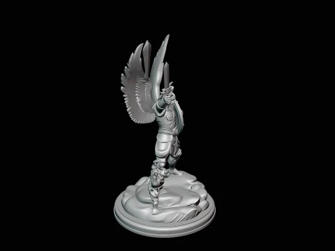 Archangel Michael Warrior Statue Design 10 - 3D Print Model 3D Print Model