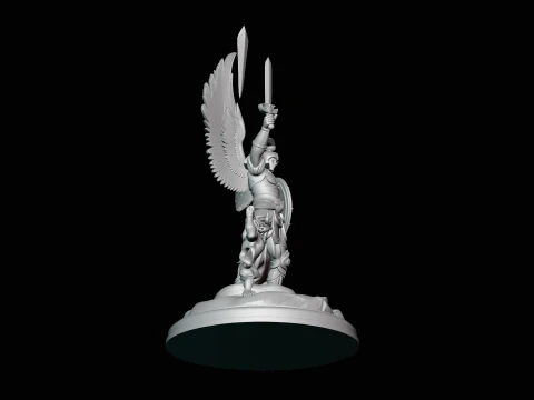Archangel Michael Warrior Statue Design 10 - 3D Print Model 3D Print Model