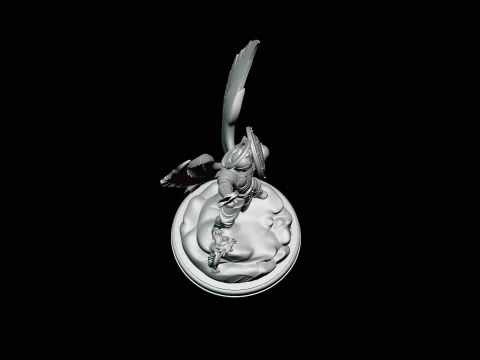 Archangel Michael Warrior Statue Design 10 - 3D Print Model 3D Print Model