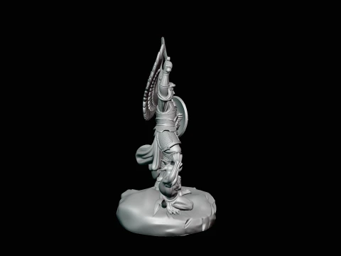 Archangel Michael Warrior Statue Design 11 - 3D Print Model 3D Print Model