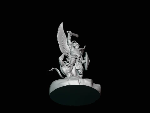 Archangel Michael Warrior Statue Design 11 - 3D Print Model 3D Print Model