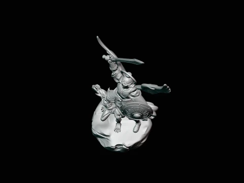 Archangel Michael Warrior Statue Design 11 - 3D Print Model 3D Print Model