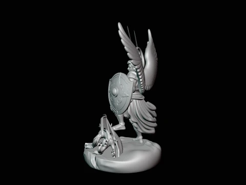 Archangel Michael Warrior Statue Design 12 - 3D Print Model 3D Print Model