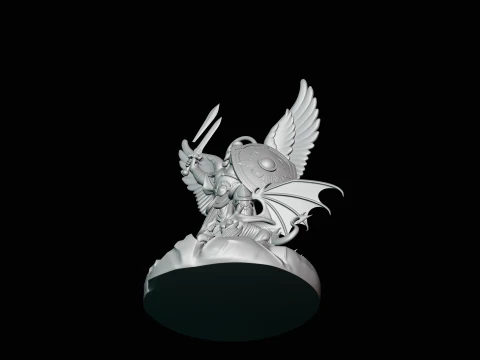 Archangel Michael Warrior Statue Design 12 - 3D Print Model 3D Print Model
