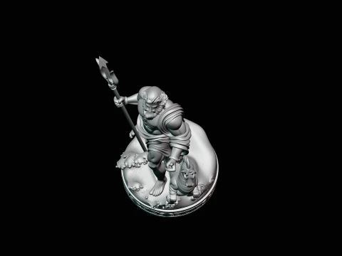 Poseidon on Sea Horse Statue Design 3 - 3D Print Model 3D Print Model