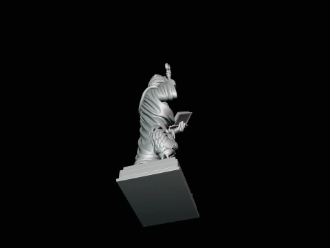 Saint Peter with Keys Statue Design 1 - 3D Print Model 3D Print Model