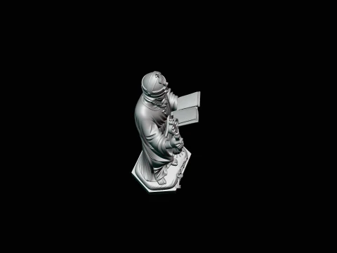 Saint Peter with Keys Statue Design 2 - 3D Print Model 3D Print Model