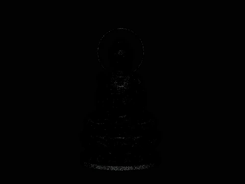 Haloed Buddha on Lotus Statue Design 5 - 3D Print Model 3D Print Model