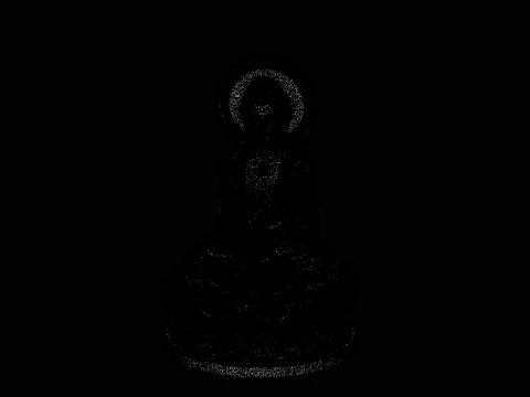 Haloed Buddha on Lotus Statue Design 6 - 3D Print Model 3D Print Model