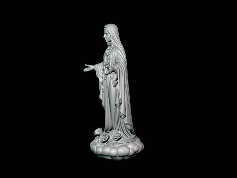 Our Lady of Grace Statue Design 5 - 3D Print Model 3D Print Model