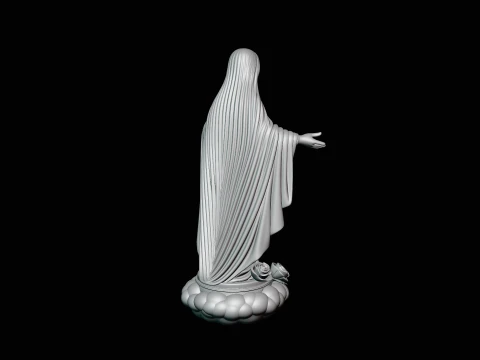 Our Lady of Grace Statue Design 5 - 3D Print Model 3D Print Model