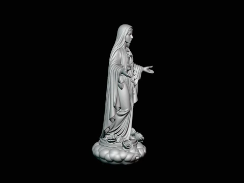 Our Lady of Grace Statue Design 5 - 3D Print Model 3D Print Model