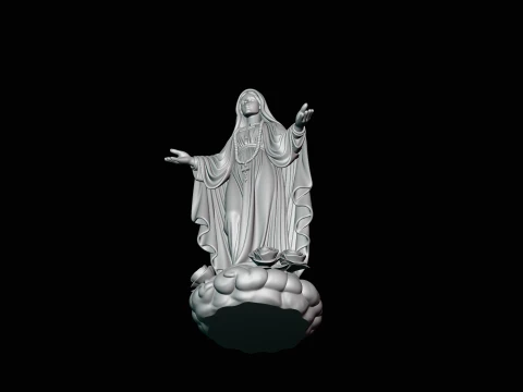 Our Lady of Grace Statue Design 5 - 3D Print Model 3D Print Model