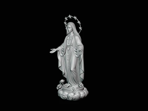 Our Lady of Grace Statue Design 6 - 3D Print Model 3D Print Model