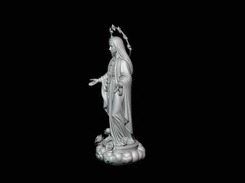 Our Lady of Grace Statue Design 6 - 3D Print Model 3D Print Model
