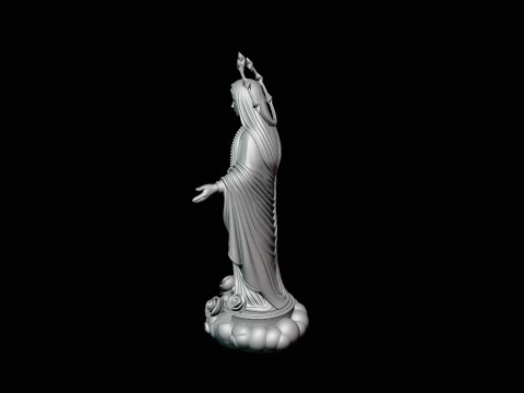 Our Lady of Grace Statue Design 6 - 3D Print Model 3D Print Model