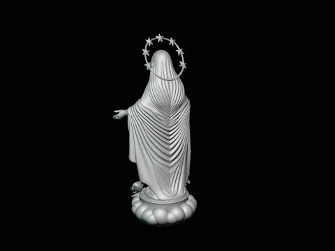 Our Lady of Grace Statue Design 6 - 3D Print Model 3D Print Model